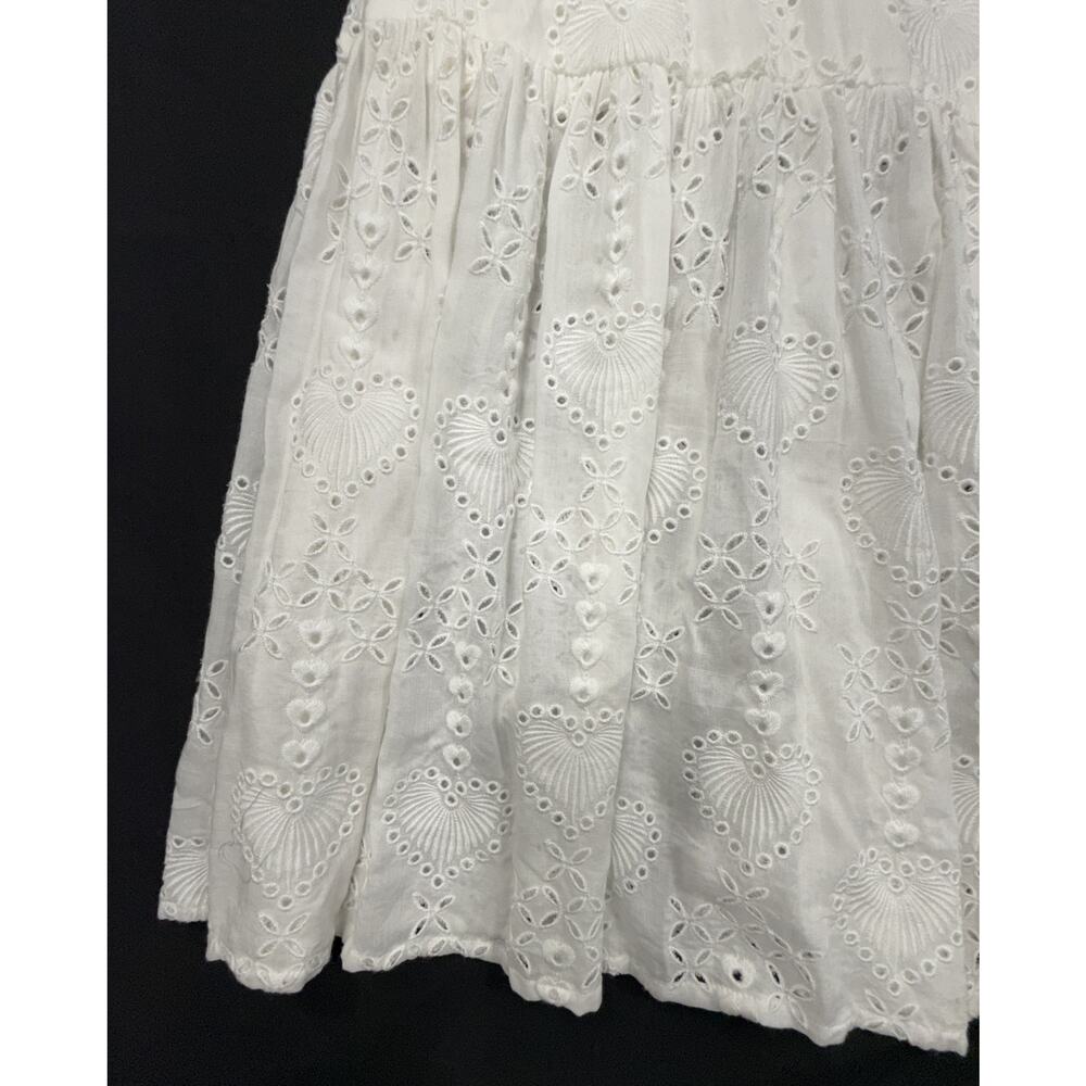 Johnny Was Women's Jade White Eyelet Tiered shift Dress Size XL - Picture 5 of 12